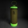 Takeya Actives Kids 18 oz Glow In The Dark Insulated Stainless Steel Water Bottle with Straw Lid, Lightning Green - Image 2