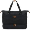 Missnine Expandable Weekender Bag for Women,Travel Duffel Bag 50L Carry on Overnight Bag with Shoes Compartment Gym Bag