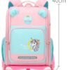 GLOOMALL Cute Rolling Backpack School Girls Boys, Lightweight Trolley Travel Bag with 6 Wheels Classic Roller Luggage (Purple unicorn) - Image 5