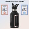 COLDEST Kids Water Bottle for School - 12 oz (Straw Lid), Insulated Stainless Steel Reusable Leak-Proof for Girls, Boys - Image 2