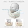 Travel Pillow, Travel Neck Pillow, 360 Degree Comfort and Breathability, Airplane Travel Neck Pillow, Stowable U-Shaped Pillow (Grey) - Image 3