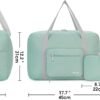 For Spirit Airlines Personal Item Bag 18x14x8 Foldable Travel Duffel Bag Tote Carry on Luggage for Women and Men (Mint Green) - Image 5