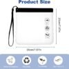 Clear Travel Toiletry Bag, Airport Security Liquids Bags TSA Approved Waterproof Security Toiletry Bag Hand Luggage Liquids Wash Bags Travel Accessorie Holiday Essentials for Women Men 20X20 cm - Image 3
