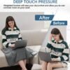 L'AGRATY Weighted Lap Blanket 5lb: Small Weighted Blankets for Adults Portable Travel - Cooling Weighted Lap Pad Blanket for Relaxation Sleeping - Cozy Lap Blanket Washable All-Season(29" x 24") - Image 4