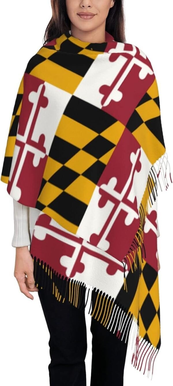 Scarfs for Women Warm Shawl with Tassels Long Wraps Blanket Scarves For Winter Fall - Image 4
