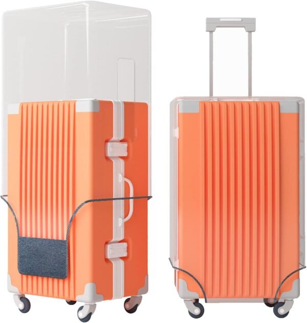Clear PVC Luggage Cover Protectors 28 Inch Suitcase Cover for Suitcase TSA Approved 26-28Inch (25.98''H x 20.07''L x 12.40''W) - Image 8