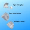 10 Pack Reusable Drink Pouches Flask Bags Plastic Juice Pouch Drinking BPA Free Water Bags For Camping Cruise Travel Concert Events Seed Storage Bags Funnel Included (8oz) - Image 6