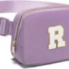 Gitus Birthday Gifts for 8 9 10 11 12 13 Year Old Girls Personalized Fanny Pack Crossbody Bags with Initial Letter Patch Belt Bag for Teen Girls Cute Trendy Stuff Travel Essentials (Lavender-R) - Image 7