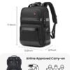 16 Inch Business Laptop Backpack for Men, Carry on Backpack for Airplanes, Water Resistant Travel Backpack Laptop Bag Computer Backpack Casual Daypacks with USB Port for Travel/College/Work - Image 7