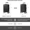 Travelpro Maxlite Air Hardside Expandable Carry on Luggage, 8 Spinner Wheels, Lightweight Hard Shell Polycarbonate Suitcase, Champagne, Carry On 21-Inch - Image 2