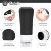 16 Pcs Silicone Travel Bottles Set, Leak-Proof Travel Size Toiletries, TSA Approved Travel Bottles for Toiletries, Portable Travel Toiletries Containers for Women (White-Black) - Image 4