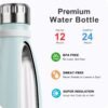 9 oz Water Bottle for Kids-Small Stainless Steel Water Bottle for School Vacuum Insulated Metal Leak Proof Cola Shape Water Bottle for Boys Girls(Baby Blue) - Image 4