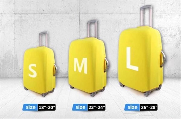 JEOCODY Travel Luggage Cover Cherry Blossom Washable Spandex Travevl Luggage Protector Baggage Suitcase Cover Apply to 18-32 Inch Travel Suitcase - Image 2