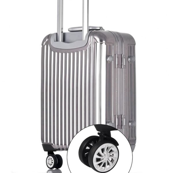 2 Pcs Luggage Wheels Replacement, Travel Suitcase Caster Silent Wheels 360 Swivel Trolley Repair Wheel Suitcase Wheels Replacement with Screw - Image 3