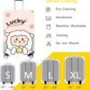 Thickened Luggage Cover18/24/28/32 Inch High Elastic Travel Suitcase Sleeve Spandex Protective Cover (Lucky, L(25'-28" luggage)) - Image 6