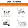Airplane Seat Extender for Kids, Airplane Foot Hammock, Portable Toddler Airplane Travel Essentials, Leg Rest for Children Baby Travel (Black) - Image 4