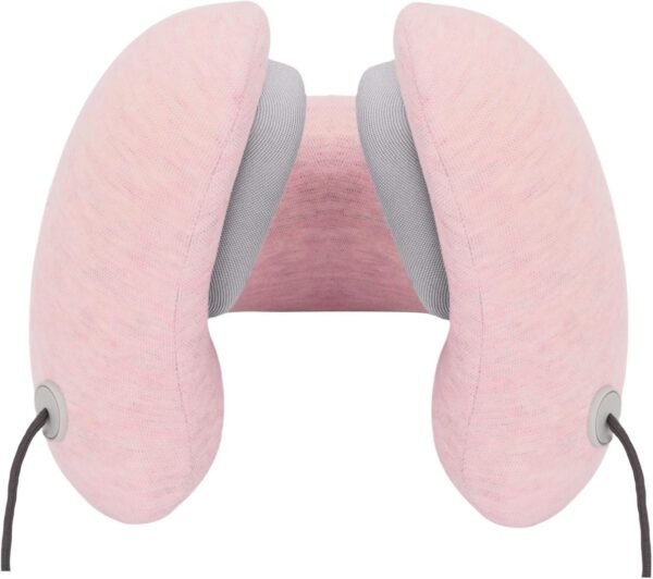Noise-Canceling Travel Neck Pillow with 25 dB Noise Reduction, All-Round Neck Support, Suitable for Office, Home and Travel(Pink, Small Size)
