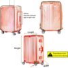 Luggage Covers for Suitcase Tsa Approved Clear PVC Waterproof Suitcase Covers Luggage Protectors 18-21Inch (18.50''H x 14.37''L x 9.44''W) - Image 4