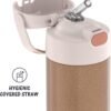 THERMOS FUNTAINER Water Bottle with Straw - 12 Ounce, Rose Gold Glitter - Kids Stainless Steel Vacuum Insulated Water Bottle with Lid - Image 3