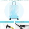 Upgraded Extra Thickness Clear Luggage Cover, 0.3mm 24" PVC Suitcase Cover Protector, Transparent Luggage Protector for Suitcase Cover, Waterproof Dustproof Anti-scratch Travel Suitcase Covers - Image 4