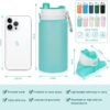 PLTCAT Collapsible Water Bottle, Foldable Water Bottle BPA Free Reusable Lightweight Leak-Proof Travel Silicone Water Bottle for Travel, Gym, Hiking, Office, Camping - Image 2