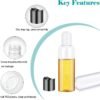 Toiletry Travel Bottles for Men Women, 3.4oz/100ml Refillable Plastic Containers with TSA Approved Toiletry Bag - Clear Cosmetic Kit for Shampoo, Conditioner, Lotion and Travel Essential(4Pack, Black） - Image 7