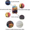 Luggage Cover for Travel Suitcase Protector Anti-scratch, Fits 18-32 Inches, Waterproof Stretchable Thickened Dustproof Spandex Fabric with Zipper (Rainbow, S (19-21 Inch Suitcase)) - Image 5