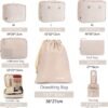 BAGAIL 8 Set Packing Cubes Luggage Packing Organizers for Travel Accessories-Cream - Image 2