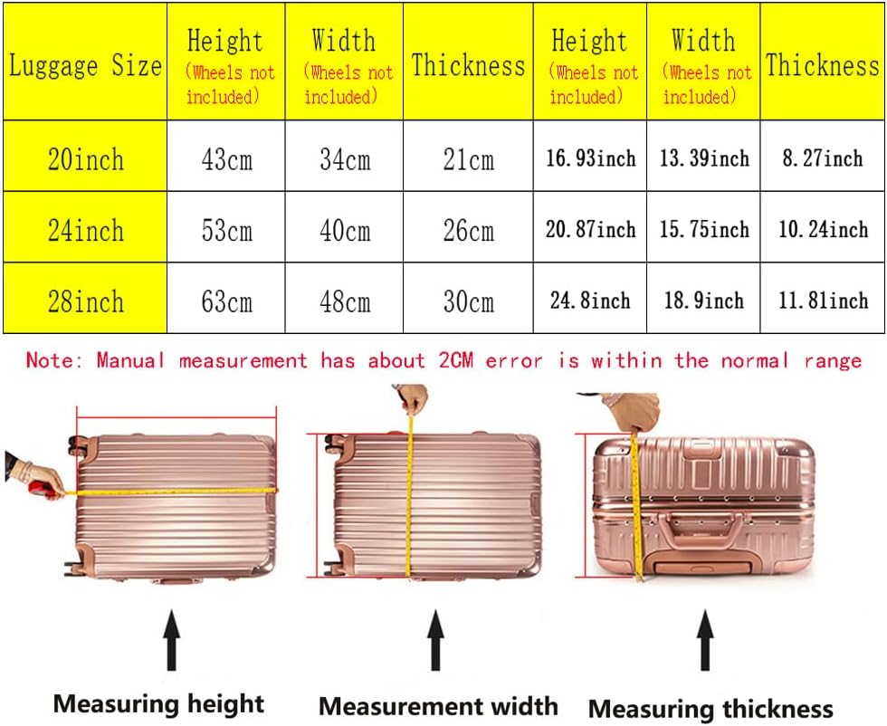 3 Pieces Clear PVC Suitcase Cover Luggage Cover Luggage Protector Suitcase Cover Set for Luggage Set of 3 Luggage Covers for Suitcase (20-24-28Inch) - Image 2