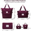 Large Capacity Foldable Travel Bag Expandable Portable Carry on Bag Dry&Wet Separation Sports Duffel Bags - Image 2