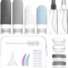 16 Pack Travel Size Toiletries Kits - Leak Proof TSA Approved Travel Bottles for Toiletries Essential - BPA Free Travel Containers for Shampoo, Conditioner, Lotion (16Pcs/Black) - Image 2