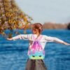 RHCPFOVR Drawstring Backpack for Kids - Unicorn Bags for Girls Mini Gym Dance Beach Swim Travel Bag With Two Water Bottle Holder - Image 6