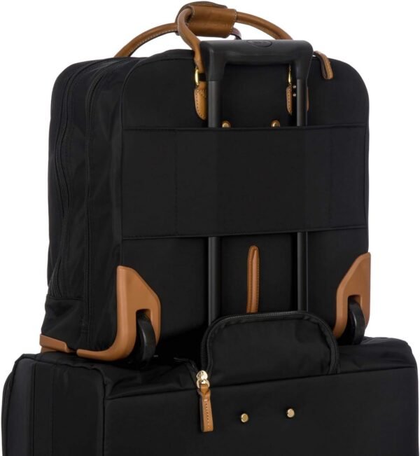 Bric's X-Bag/X-Travel 2.0 - Pilot Bag - Rolling Carry On Luggage - Business - 14 x 15.5-Inch Luggage Laptop Bag, Black - Image 3