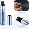 Travel Perfume Bottle Refillable, Mini Perfume Refillable Bottle, Small Spray Bottles for Travel, Travel Cologne Sprayer, Must Have Travel Essentials 4PCS 5ml Perfume Atomizer - Image 3