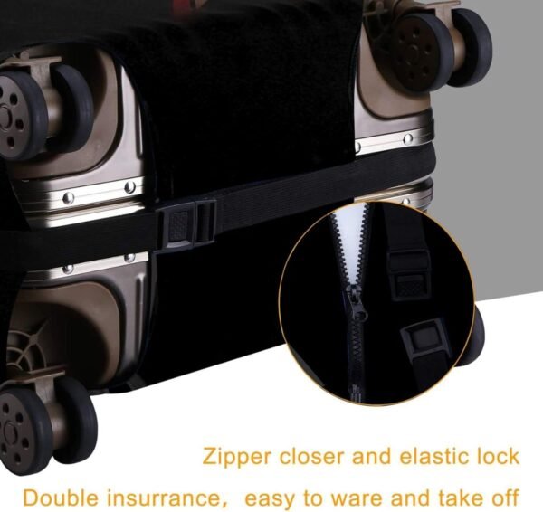 Travel Suitcase Protector African American Woman Elastic Protective Washable Luggage Cover With Concealed Zipper Suitable For 18-32 Inch (S (for 18--21 inch luggage)) - Image 4