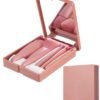 Travel Size Makeup Brushes Set Mini Makeup Brushes, Small Complete Function Cosmetic Brushes Kit with Case and Mirror Perfect for On The Go, 5PC (Mini Pink) - Image 2