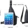 Sling Bag Waterproof Crossbody Backpack Shoulder Chest Bag Waist Packs Reflective Travel Bike Gym Bag With Water Bottle for Men and Women - Image 2