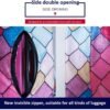 Luggage Cover Colorful Suitcase Cover Elastic Protector Sets For 18-32 Inch Suitcase Travel Accessories (Mermaid, M) - Image 3