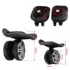 1 Pair Luggage Wheels Repalcement, Silent Double Row Wheel Suitcase Swivels Casters Repair Universal Outdoor Caster Repairing Parts for Trolley Travel Customs Box Accessories - Image 7