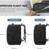 Carry On Backpack, 50L Travel Backpack, Luggage Backpack TSA Flight Approved Laptop Backpack for Men & Women, Large Expandable Backpack 40L Daypack Lightweight Business Weekender Bag, Black - Image 4
