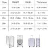 Clear Suitcase Cover - 20 24 26 28 30 Inch Waterproof PVC Suitcase Cover - Transparent Travel Suitcase Wrap - Protective Cover Case for Wheeled Luggage (28-Inch) - Image 2