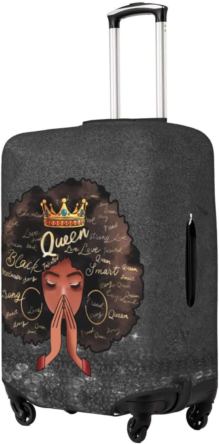 Travel Suitcase Protector Protective Washable Luggage Cover With Concealed Zipper Suitable For 18-32 Inch (Small) African American Black Girl8.jpg - Image 2