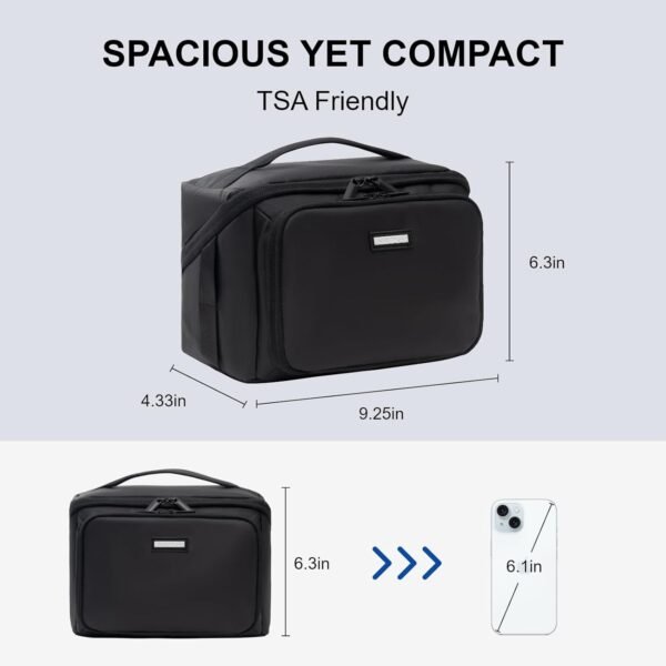 Everfun Toiletry Bag for Men Travel Toiletry Bag With Leakproof Compartment Travel Essentials Water-resistant Dopp Kit for Toiletries Accessories Must Have - Image 2