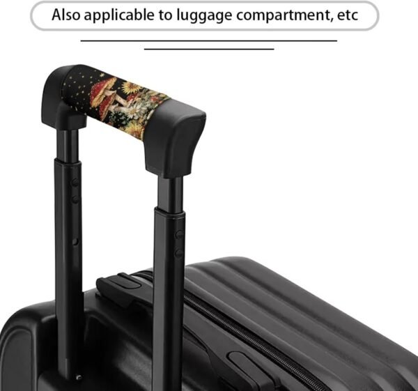 BIGCARJOB Mushroom Sunflower Luggage Handle Wrap Set for Suitcase 2 Pieces Suitcase Identifier Protective Cover Trolley Case Grip Travel Luggage Accessories Door Handle Replacement - Image 2