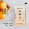 ALŌH Sweet Orange Bergamot + Aloe Sanitizing Hand Wipes - Clean Hands, Clear Mind - On The Go Hand Sanitizing Wipes for Kids and Adults - Travel Size 3 Pack 20ct Wipes (60 wipes) - Image 4