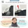 Riverland Travel Pillow Neck Pillow Strong Support Easy to Carry Compact Designed in Japan Useful in Office naps Airplane car Train for Sleeping (Navy) - Image 7
