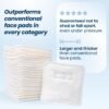 Clean Skin Club Clean² Pads 2.0 [NEW & IMPROVED EDGES] Guaranteed Not to Shed & Tear Face Pads, Unique Triple Layers, Textured & Ultra Soft Side, Organic Disposable Cotton, Pair with Makeup Remover - Image 4