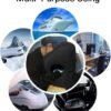 Inflatable Travel Pillow for Airplane, Neck Air Pillow for Sleeping to Avoid Neck and Shoulder Pain, Support Head and Lumbar, Used for Airplane, Car, Bus and Office (Black) - Image 3