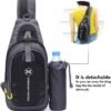 Peicees Chest Crossbody Sling Backpack Bag Travel Bike Gym Daypack for Women Men - Image 6