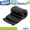 Cloudz Super Cozy Premium Plush Extra Large Travel Blanket - Black - Image 5